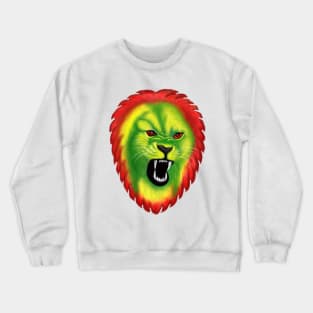 Reggae Rasta Colors Lion Gift Crewneck Sweatshirt